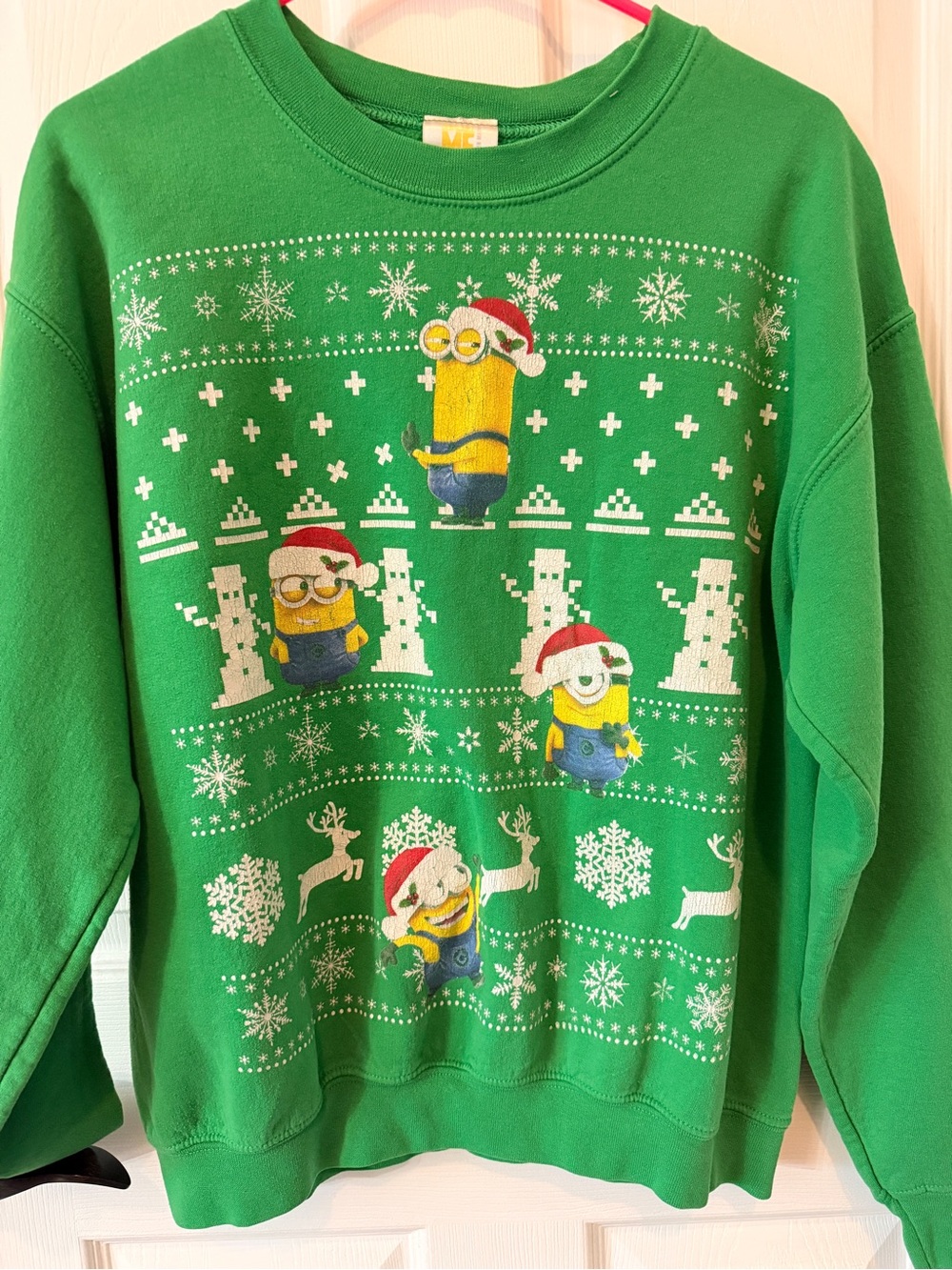 Universal Green Minions Holiday Crewneck Sweater